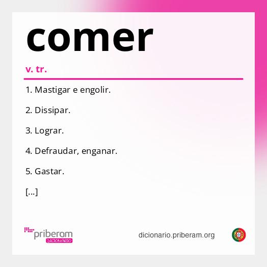 Significado de comer